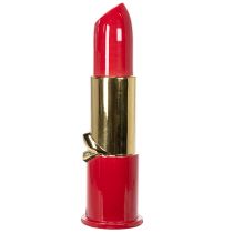 Artikel Decoratieve vaas met lippenstiftdesign voor kunstbloemen met lange stelen, 38 cm