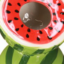 Artikel Vaas watermeloen keramiek vaas zomerdecoratie keramiek H22cm