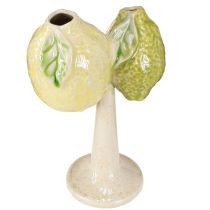 Artikel Keramische decoratie citroen vaas Mediterrane tafeldecoratie H22cm