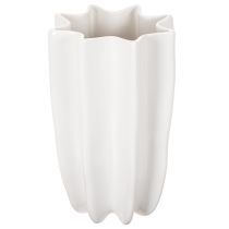 Artikel Geribbelde vaas, hoge decoratieve vaas voor droogbloemen, 24 cm