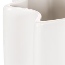Artikel Geribbelde vaas, hoge decoratieve vaas voor droogbloemen, 24 cm