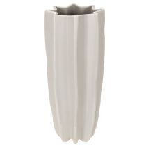 Artikel Moderne geribbelde vaas, hoge decoratieve vaas voor droogbloemen, 38 cm
