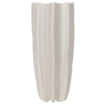 Artikel Moderne geribbelde vaas, hoge decoratieve vaas voor droogbloemen, 38 cm