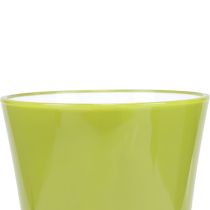 Artikel Vaas Groene Bloemenvaas Decoratieve Vaas Bruisende Olijf Ø16,5cm H27cm