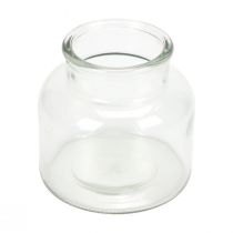 Minivazen glas decoratieve retro glazen vazen Ø12cm H12cm 6st