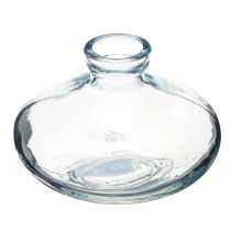 Artikel Bolvormige vazen plat glas decoratieve vazen blauw Ø9cm H6cm 6 stuks