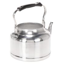 Artikel Vintage decoratieve theepot/plantenbak, metaal met zinklook, Ø19cm H15cm