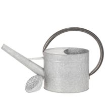 Artikel Vintage metalen gieter, zilvergrijs, stijlvolle tuindecoratie, bloemenvaas, L53cm H29cm