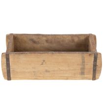 Artikel Vintage houten plantenbak in baksteenvorm, 30 cm