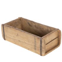 Artikel Vintage houten plantenbak in baksteenvorm, 30 cm