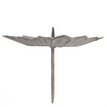 Artikel Vintage kaarsenhouder grijs om in te steken Ø11cm H8,5cm 4st