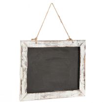 Artikel Vintage hangkrijtbord zwart wit 30×25cm 2st