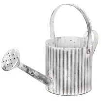 Artikel Vintage plantenpot Ø17cm, decoratieve gieter, metalen plantenpot in shabby chic stijl