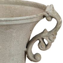 Artikel Vintage trofee grijze metalen trofee met handvat H22,5cm