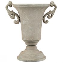 Artikel Vintage antieke trofee grijze metalen shabby chic decoratie H22,5 cm