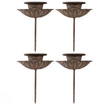 Artikel Vintage puntkaarshouder om in te steken Ø8,5cm H11,5cm 4st