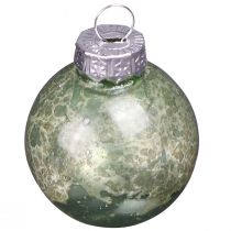 Artikel Vintage kerstballen glas mini in mint Ø3cm 22 st
