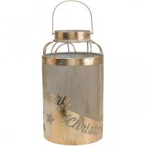 Artikel Vintage lantaarn kaarsenhouder Vrolijk Kerstfeest Ø19cm H34cm