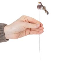 Artikel Decoratieve vogels, kunstmatige woondecoratie, lente, met kleurrijk verenkleed van echte veren, 5 cm, 18 stuks