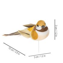 Artikel Vogeldecoraties voor feestelijke tafelversieringen. Veelzijdige vogelstokjes, 10 cm, 12 stuks.