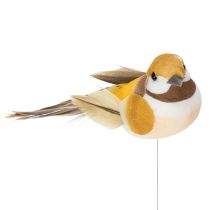 Artikel Vogeldecoraties voor feestelijke tafelversieringen. Veelzijdige vogelstokjes, 10 cm, 12 stuks.