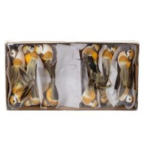 Artikel Vogeldecoraties voor feestelijke tafelversieringen. Veelzijdige vogelstokjes, 10 cm, 12 stuks.