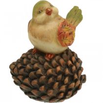 Artikel Herfstdecoratie vogeldecoratie kegel vogelfiguur herfst H19cm