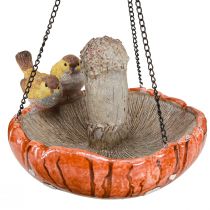 Artikel Vogeldecoratie herfst voor hangpaddenstoel met 2 vogels Ø20cm H15cm