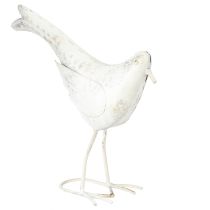 Artikel Vogeldecoratie Metaal in Witgoud Vintage 29cmx24.5cm