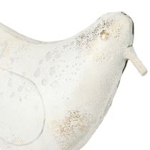 Artikel Vogeldecoratie Metaal in Witgoud Vintage 29cmx24.5cm