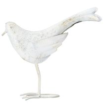 Artikel Vogeldecoratie Metaal in Witgoud Vintage 29cmx24.5cm