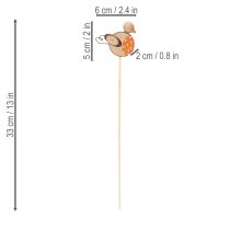 Artikel Houten tuinstekers in de vorm van vogels voor creatieve decoratie in de lente en zomer, 33 cm, 16 stuks