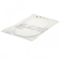 Artikel Vogel deco raamdecoratie lente, metaal wit H37.5cm 2st