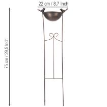 Artikel Decoratief vogelbad, bloempot met klimrek, nostalgische uitstraling, stijlvolle tuindecoratie, 75 cm