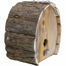 Artikel Decoratieve Nestkast Vogelhuis Houten Tuindecoratie Natuurlijk Wit Gewassen H22cm B21cm