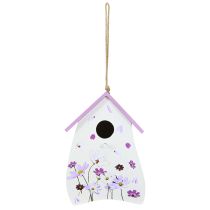 Artikel Vogelhuisje met lentebloemenpatroon, decoratie voor balkon of appartement, 21 cm