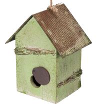 Artikel Vogelhuisje met bloemversiering, romantische decoratie voor een landhuis, 19 cm