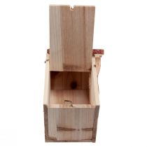 Artikel Houten vogelhuisje nestkast naturel bruin/beige 23cm 1 stuk