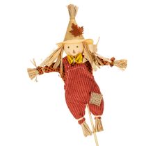 Artikel Decoratieve vogelverschrikkerfiguur op een stok voor knutselwerkjes en planten, 60 cm