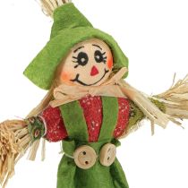 Artikel Vogelverschrikker bloemenstekers groen oranje H16cm 16 stuks