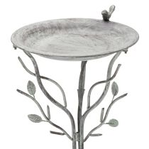 Artikel Decoratief vogelbad met verfijnd bladmotief in vintage stijl, 74 cm