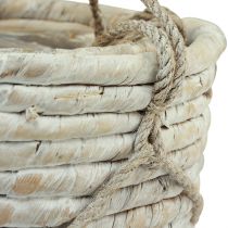 Artikel Mand voor het ophangen van waterhyacint wit 25/31cm set van 2