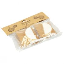 Artikel Honingraatballen honingraatballen Kerst wit glitter Ø7cm 4st