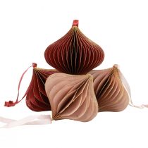 Artikel Honingraatbolletjes honingraatbolletjes ui roze wijnrood Ø8cm 4 st