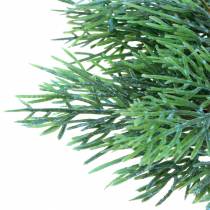 Artikel Decoratieve jeneverbestak met kegels groen, blauw gewassen 25cm 2 st