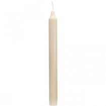 PURE waskaarsen stokkaarsen crème Sahara 250/23mm natuurlijke was 4 st