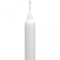 Artikel PURE waskaarsen stokkaarsen wit 250/23mm natuurlijke was 4 st