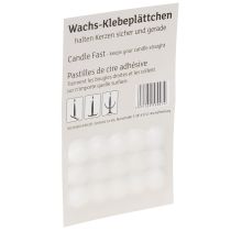 Artikel Waskleefpads voor kaarsen Kleefpads wit 15 st