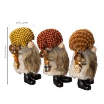 Artikel Kabouterfiguurtje met baard en puntmuts, 10 cm, 3 stuks