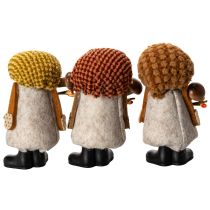 Artikel Kabouterfiguurtje met baard en puntmuts, 10 cm, 3 stuks